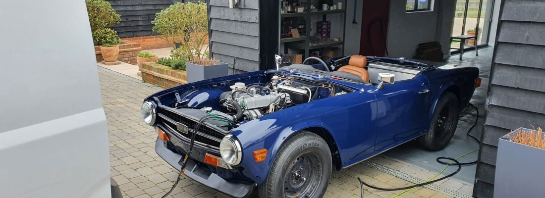 Triumph TR6 Blue