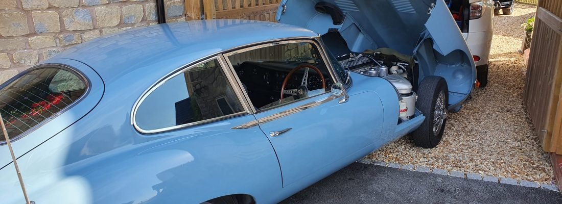 Classic E Type Jag Blue