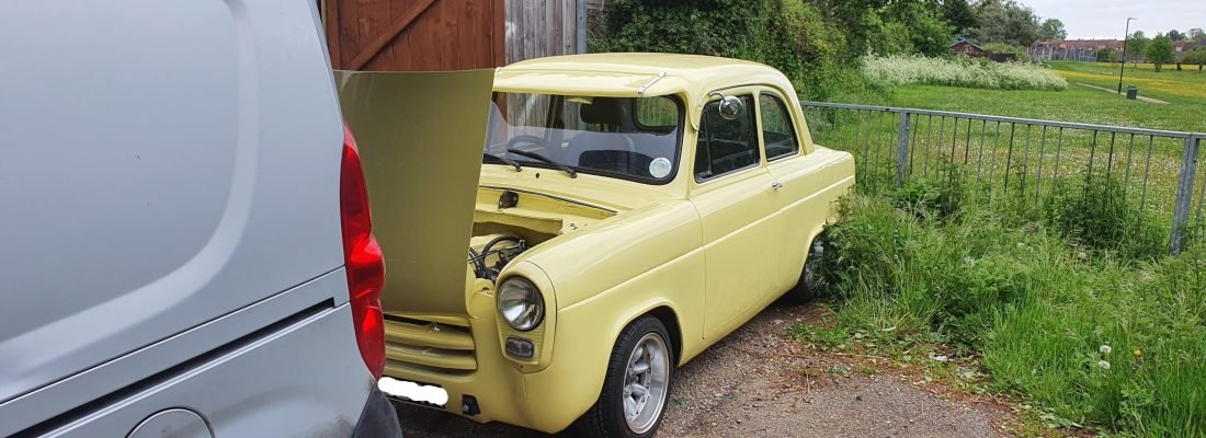 Classic Ford Pop Car Yellow