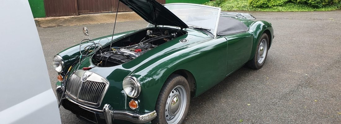 Classic MG Car Green