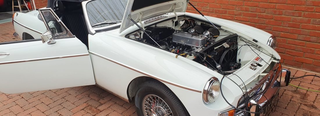 MGB White with power steering